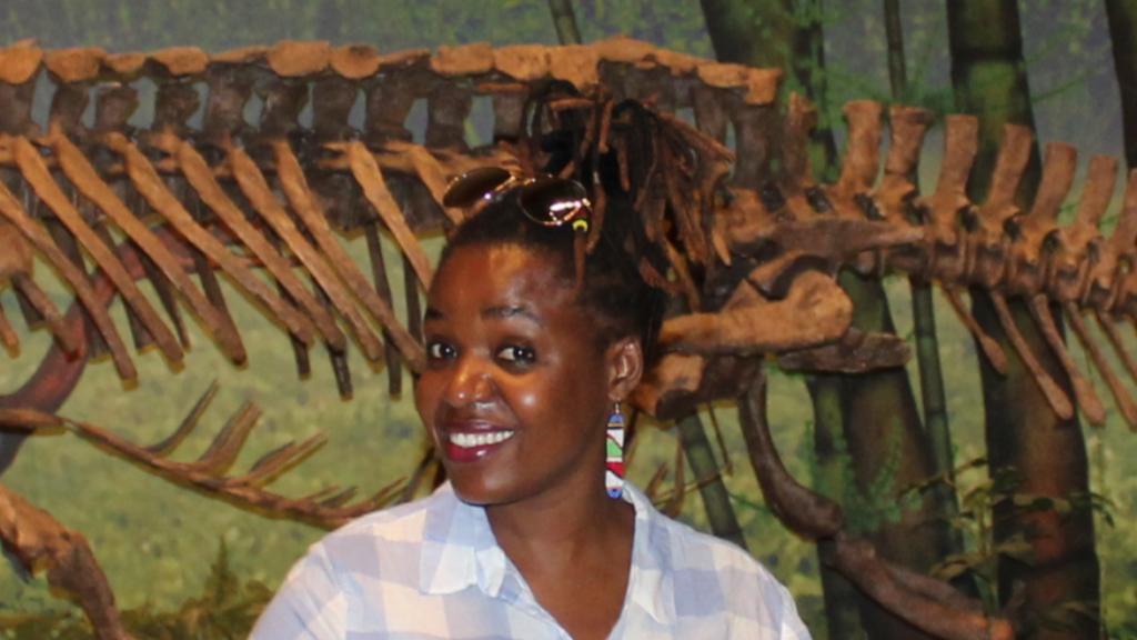  Tandiwe Ngwenya at the Carnegie Museum of Natural History in Pittsburgh, PA